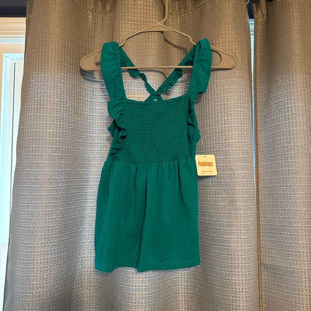 Teal dressy tank top
